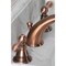 Kingston Brass American Classic Widespread Bathroom Faucet W/Retail Pop-Up, Copper KB966ACL - alternate 3
